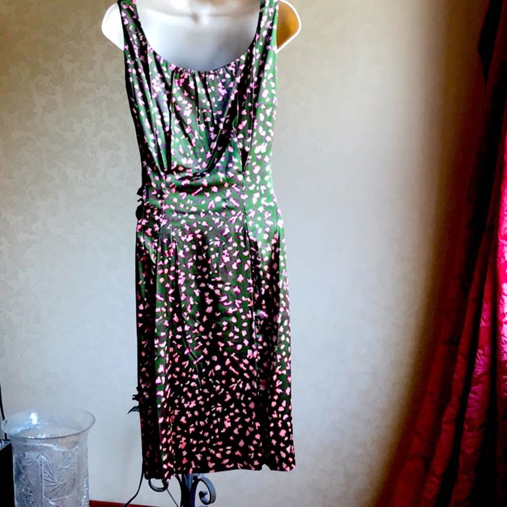 GORGEOUS Sexy Silk Fitted Dress. PIX.   NWOT - Picture 6 of 7
